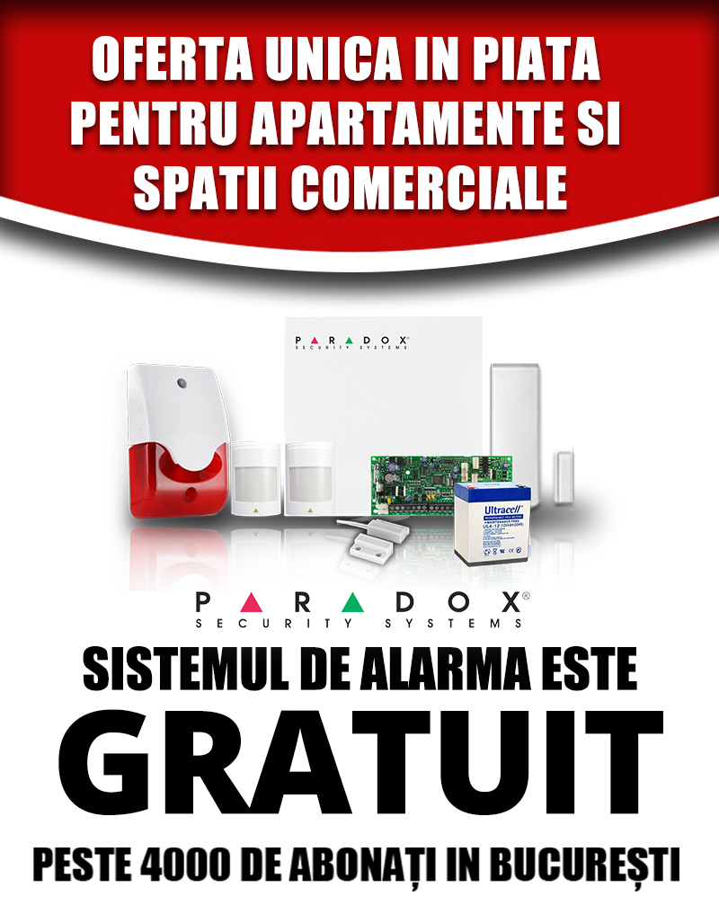 Sistemul de alarma este GRATUIT